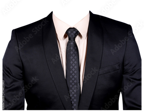 Mens Formal Striped Suit For Passport Size Photo,  Mens Office Suit Half Body Transparant Background Tie Coat