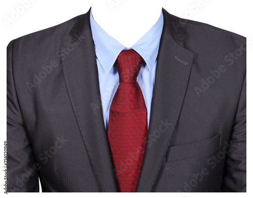 Mens Formal Striped Suit For Passport Size Photo,  Mens Office Suit Half Body Transparant Background Tie Coat