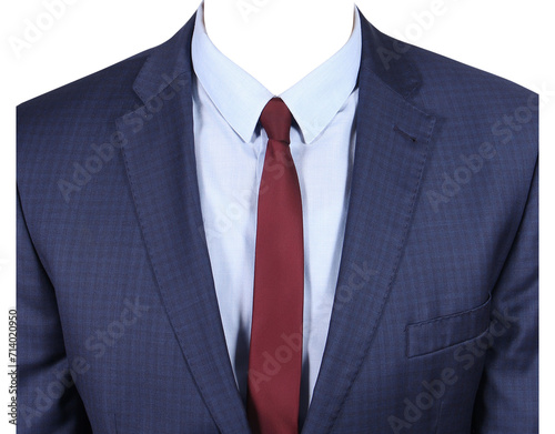 Mens Formal Striped Suit For Passport Size Photo,  Mens Office Suit Half Body Transparant Background Tie Coat
