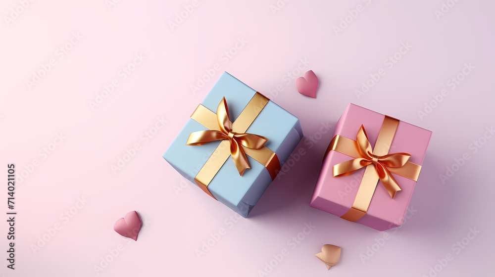 Gift box background with copy space for Christmas gifts, holidays or birthdays Gift box background with copy space for Christmas gifts, holidays or birthdays