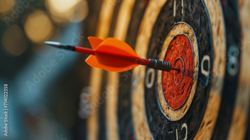set goals for work. dart aiming at the target center business. goal, aiming marketing target metaphor, Succeed dart board, defines objectives, success investment ideas, winner, Generate by AI