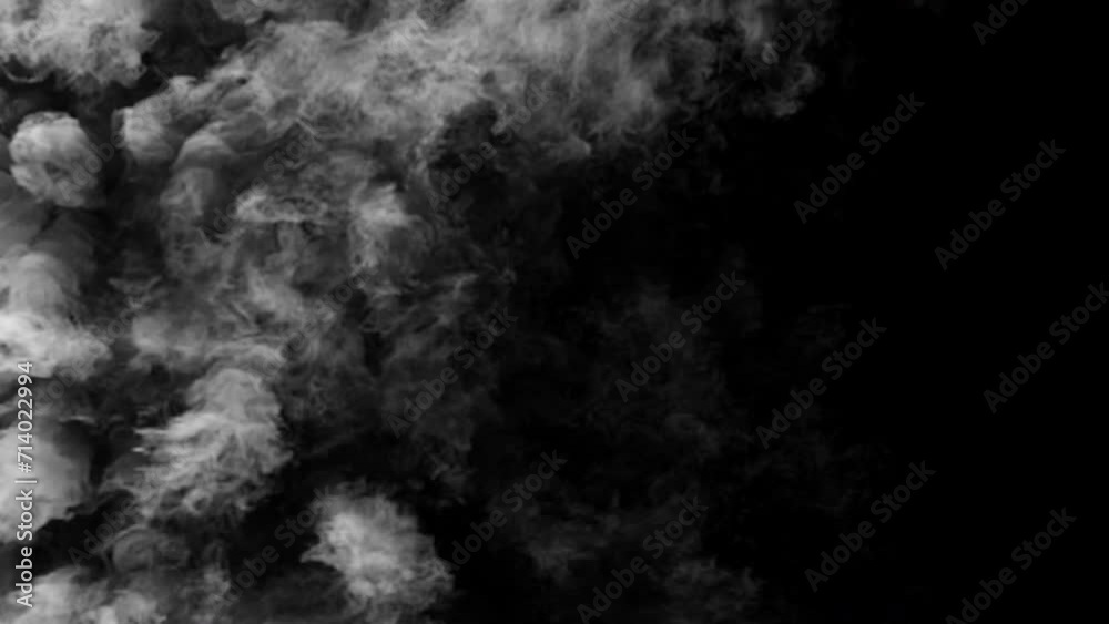 Smoke coming from the side. Can be used as a special effect for your projects, video texture or background for designs, scenes, etc. Video in loop. Smoke coming from the side. Can be used as a special effect for your projects, video texture or background for designs, scenes, etc. Video in loop.