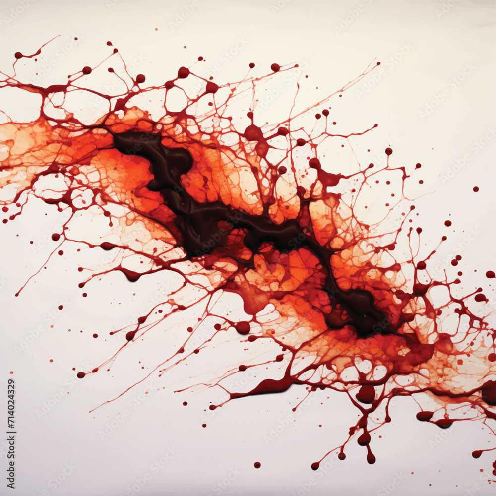 Vettoriale Stock Fruit splash coffee stains splash bar and grill splash