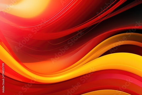 Abstract background with red and yellow ribbon for Awareness Days like Hepatitis C, HIV/HCV Co-Infection, surviving family members of suicide victims photo
