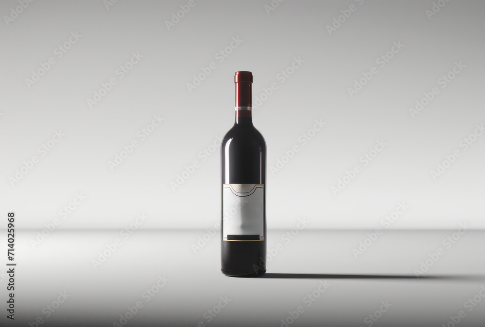 a bottle of red wine against a white background a bottle of red wine against a white background