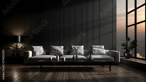 Modern minimalist interior ...