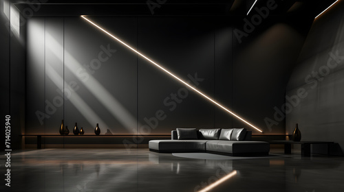 Modern minimalist interior ...