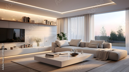 Modern minimalist interior ...