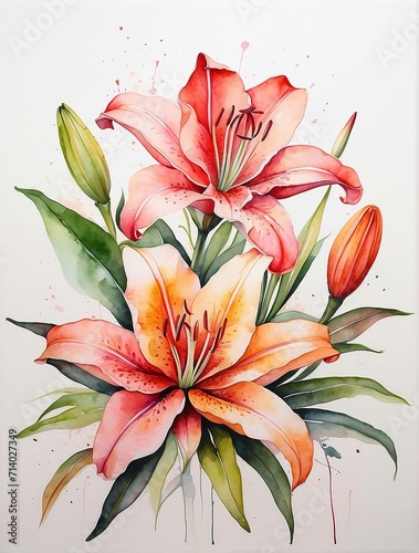 orange lilies