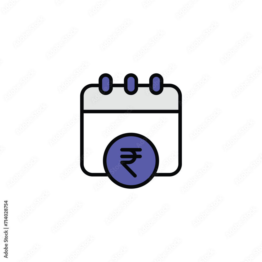 Calendar icon design with white background stock illustration Calendar icon design with white background stock illustration