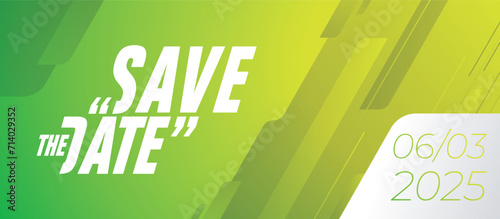 Save the date banner. Can be used for business, marketing and advertising. logo graphic design of event summit made for Technology and upcoming events. Vector EPS 10