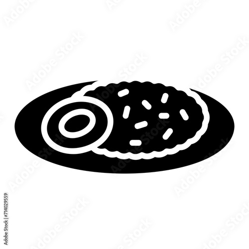 fired rice glyph icon