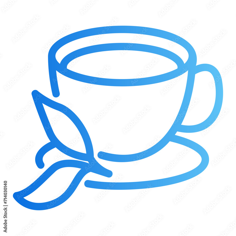 matcha tea gradient icon matcha tea gradient icon