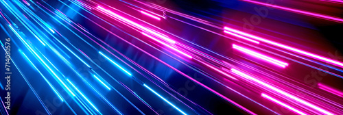 Neon Lines - Light Abstract Background