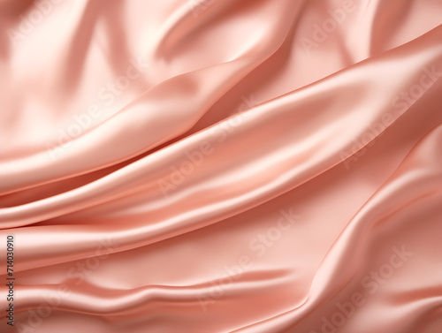 Smooth elegant rose gold silk or satin texture can use as background.