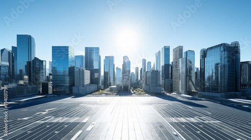 modern city skyline photo