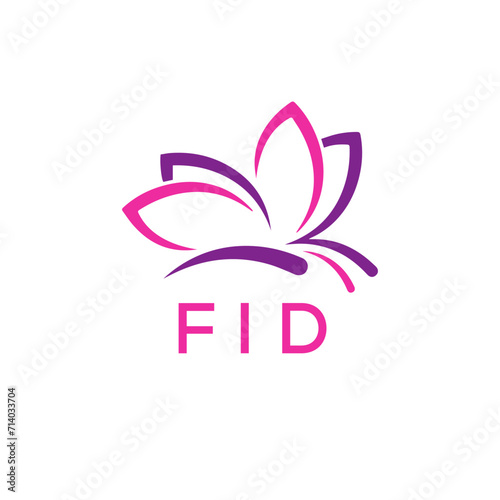 FID Letter logo design template vector. FID Business abstract connection vector logo. FID icon circle logotype.
