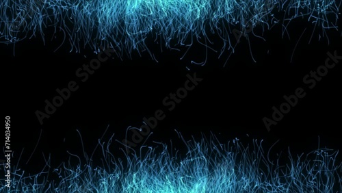 particle explosion burst neon Effect Abstract blast effect animation on black background photo