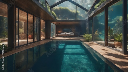 Home in Underwater Background Very cool