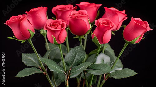 bouquet of pink roses