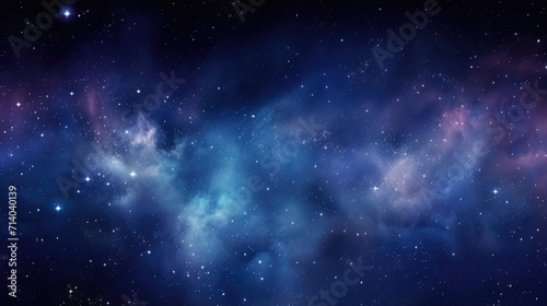 Galaxy Outer Space Sky Night Universe with Ethereal Starry Background © Serhii