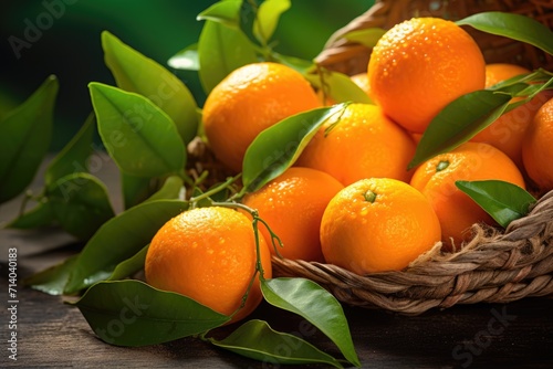 Ripe Mandarin Background with Aromatic Citrus. Fresh Closeup Mandarins, Perfect for Autumn Cooking