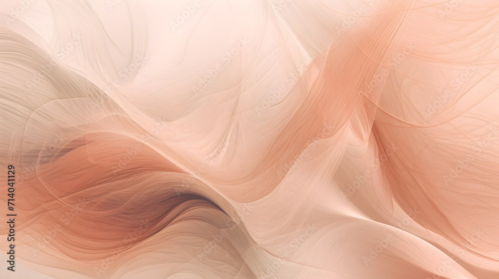 Obraz premium light soft peach sand curve abstract background