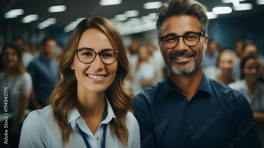 Business leaders - executive team - profile shot - open office Business leaders - executive team - profile shot - open office