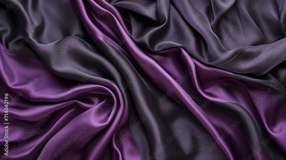 Purple and Charcoal Gray silk background Purple and Charcoal Gray silk background