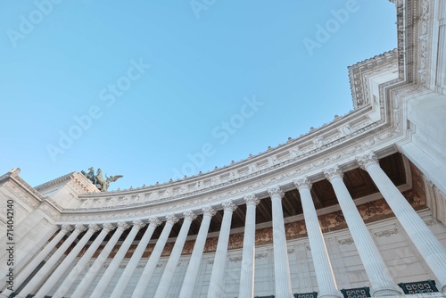 Altar Of The Fatherland (Altare della Patria, known as the national Monument to Victor Emmanuel II or II Vittoriano), Rome, Italy photo