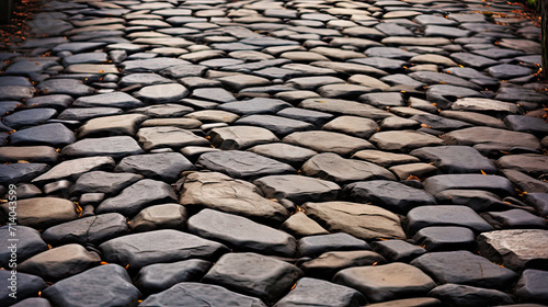 Cobbled Stone Pathway Abstract Background Ai Generative