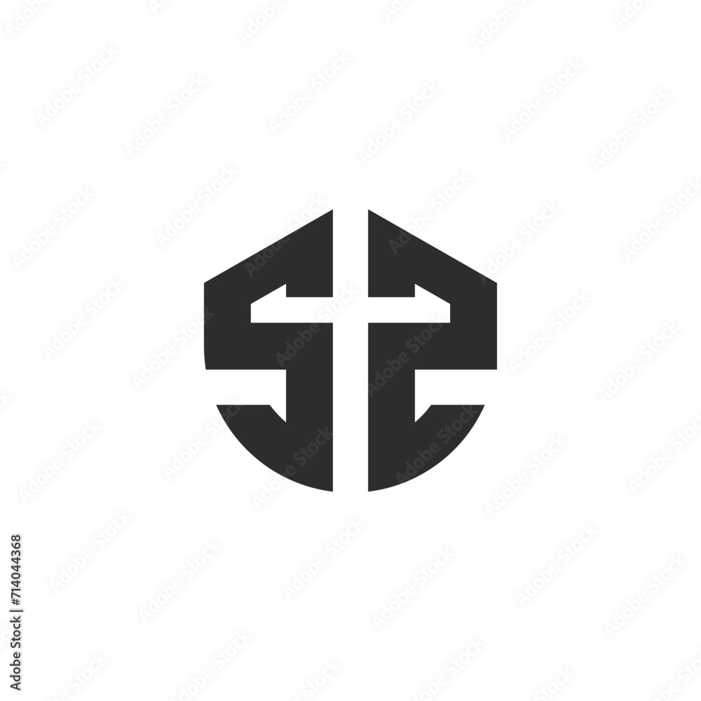 Obraz premium letter ss monogram logo template