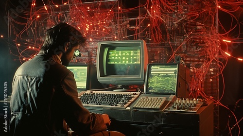 Hacker in a Cyber Attack