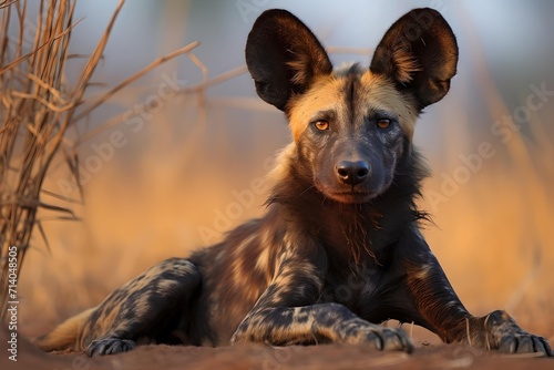 African Wild Dog Portrait