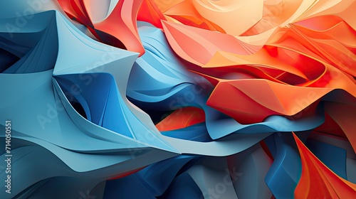 Rendered Abstract Vector Background, Generative AI