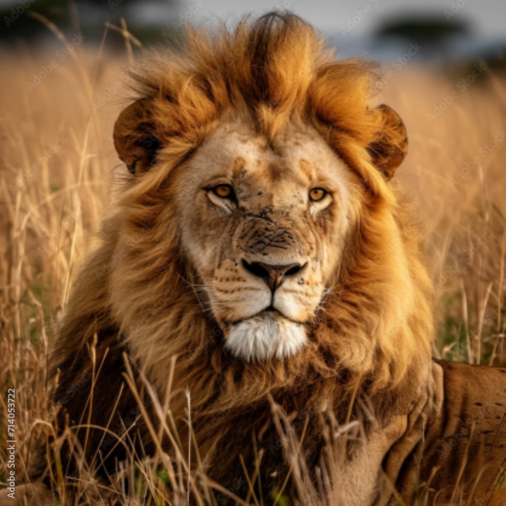 Obraz premium Wild predatory animals in the wild. Large predatory cats. Nature.