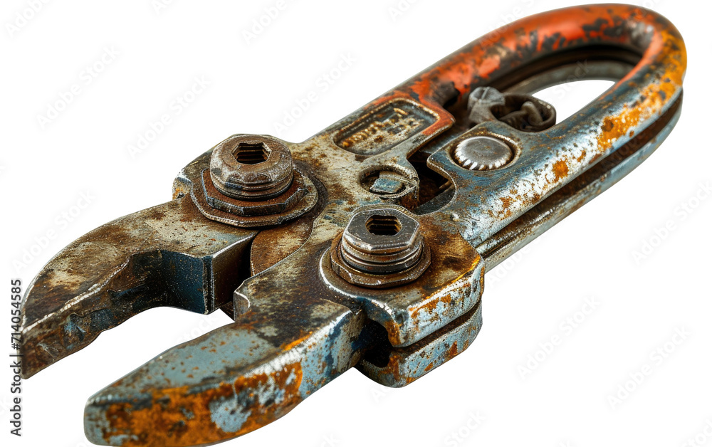 Tough Bolt Cutter Equipment on Transparent Background Tough Bolt Cutter Equipment on Transparent Background