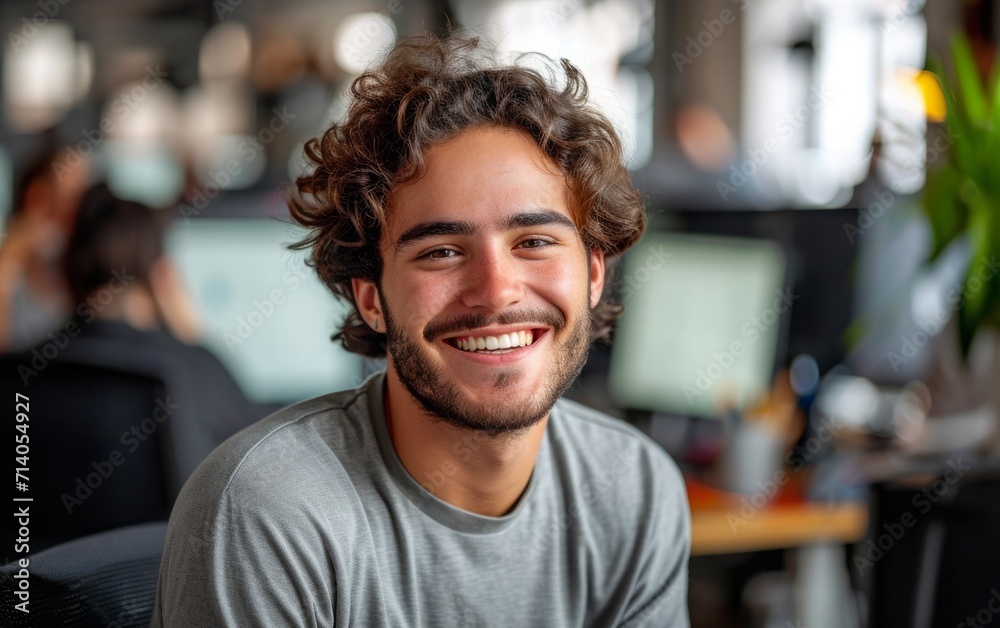Obraz premium Professional Working on Computer in Modern Office