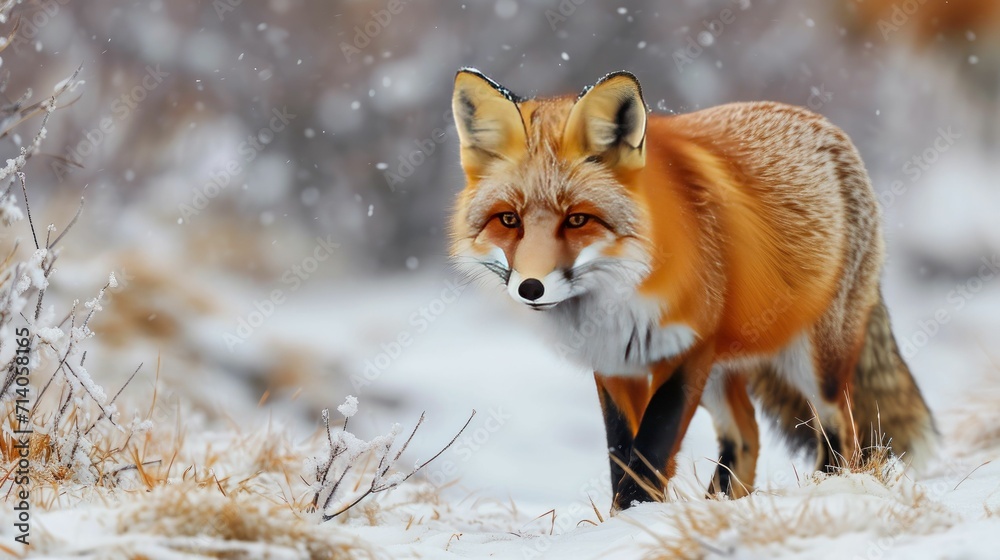 Cunning Foxes in Their Natural Habitat- A Fascinating Wildlife Encounter