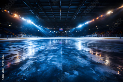 Hockey ice rink sport arena empty field - stadium 