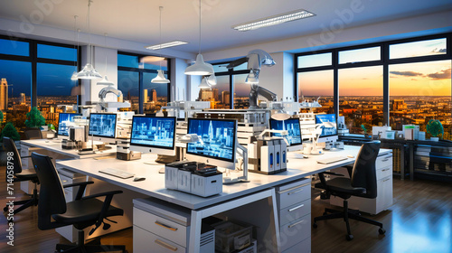 High-Tech Control Room: Monitoring and Creativity in a Modern Industrial Environment. © MDRAKIBUL