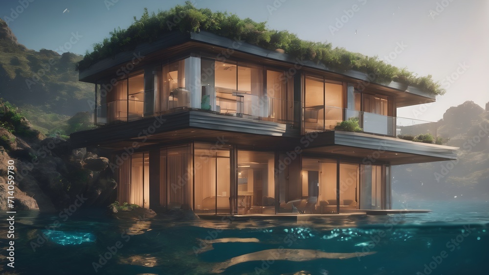 Home in Underwater Background Very cool Home in Underwater Background Very cool