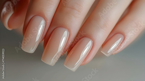Bright nails with gel polish.Close-up of the hands of a young woman,
