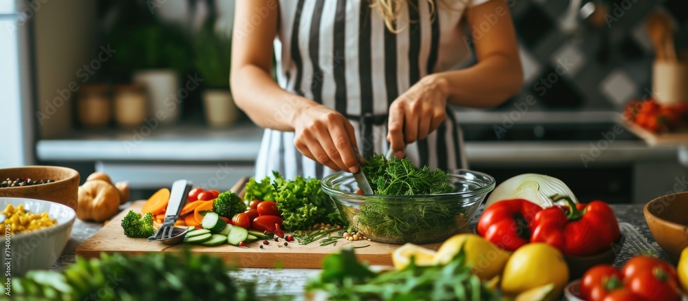Young woman organizing ketogenic diet menu for weight loss program. Young woman organizing ketogenic diet menu for weight loss program.
