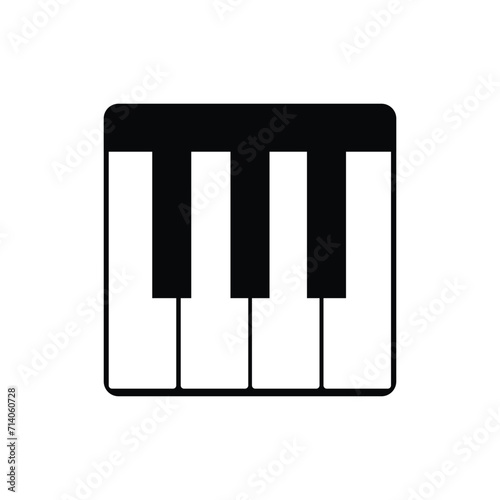 piano keyboard music emoji vector illustration