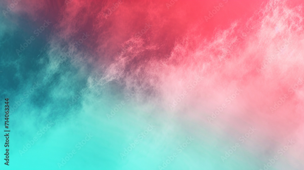 Red and Cyan box banner background. PowerPoint and business background.