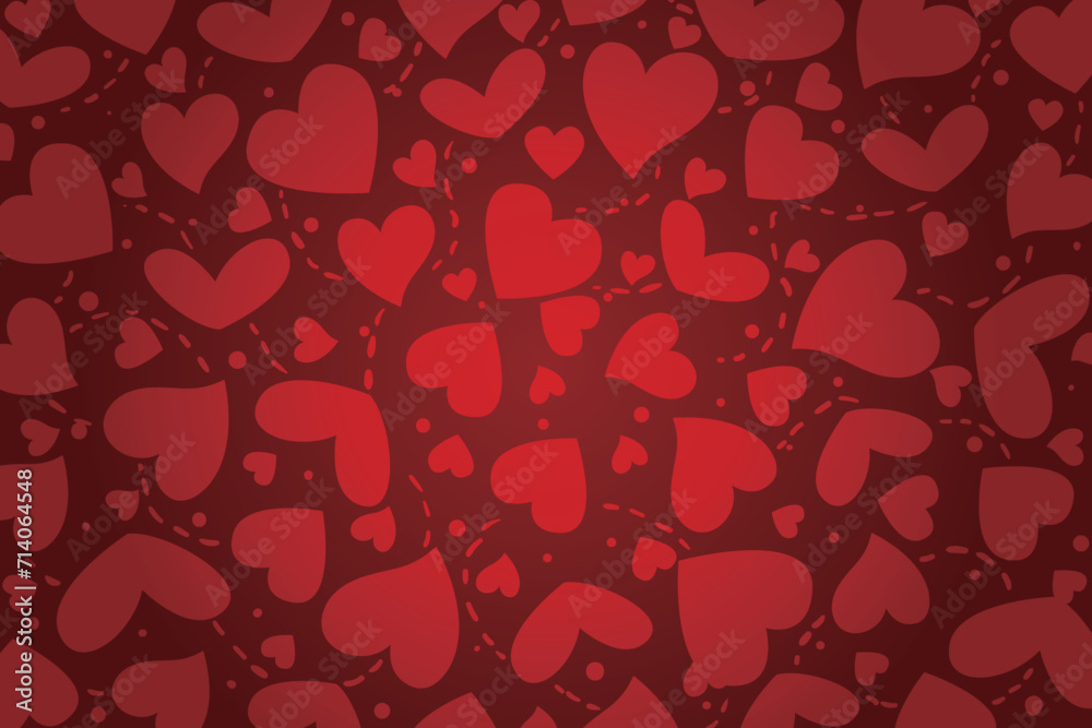 Vector love heart pattern, vector hand drawn Valentine's Day pattern, Valentine's Day background. Vector love heart pattern, vector hand drawn Valentine's Day pattern, Valentine's Day background.