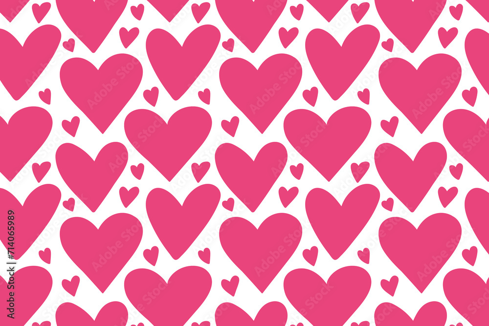 Vector love heart pattern, vector hand drawn Valentine's Day pattern, Valentine's Day background. Vector love heart pattern, vector hand drawn Valentine's Day pattern, Valentine's Day background.