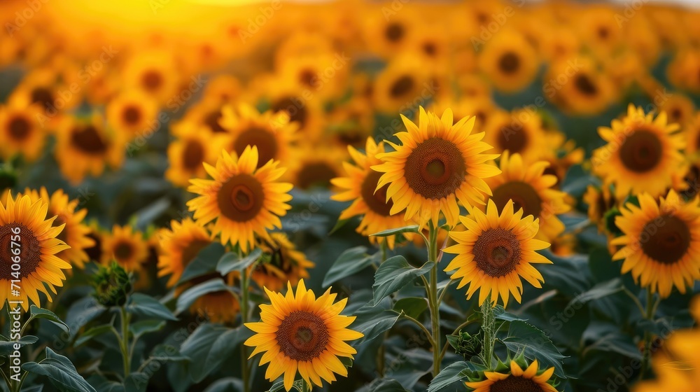 Sunflower Fields Forever- Golden Sunflowers Stretching as Far as the Eye Can See Sunflower Fields Forever- Golden Sunflowers Stretching as Far as the Eye Can See