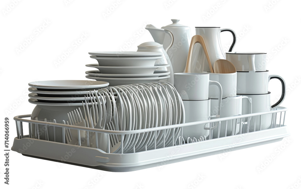 Plate Rack Transparent Container Tough Plastic Dinnerware Rack on Transparent Background Stock Photo ...